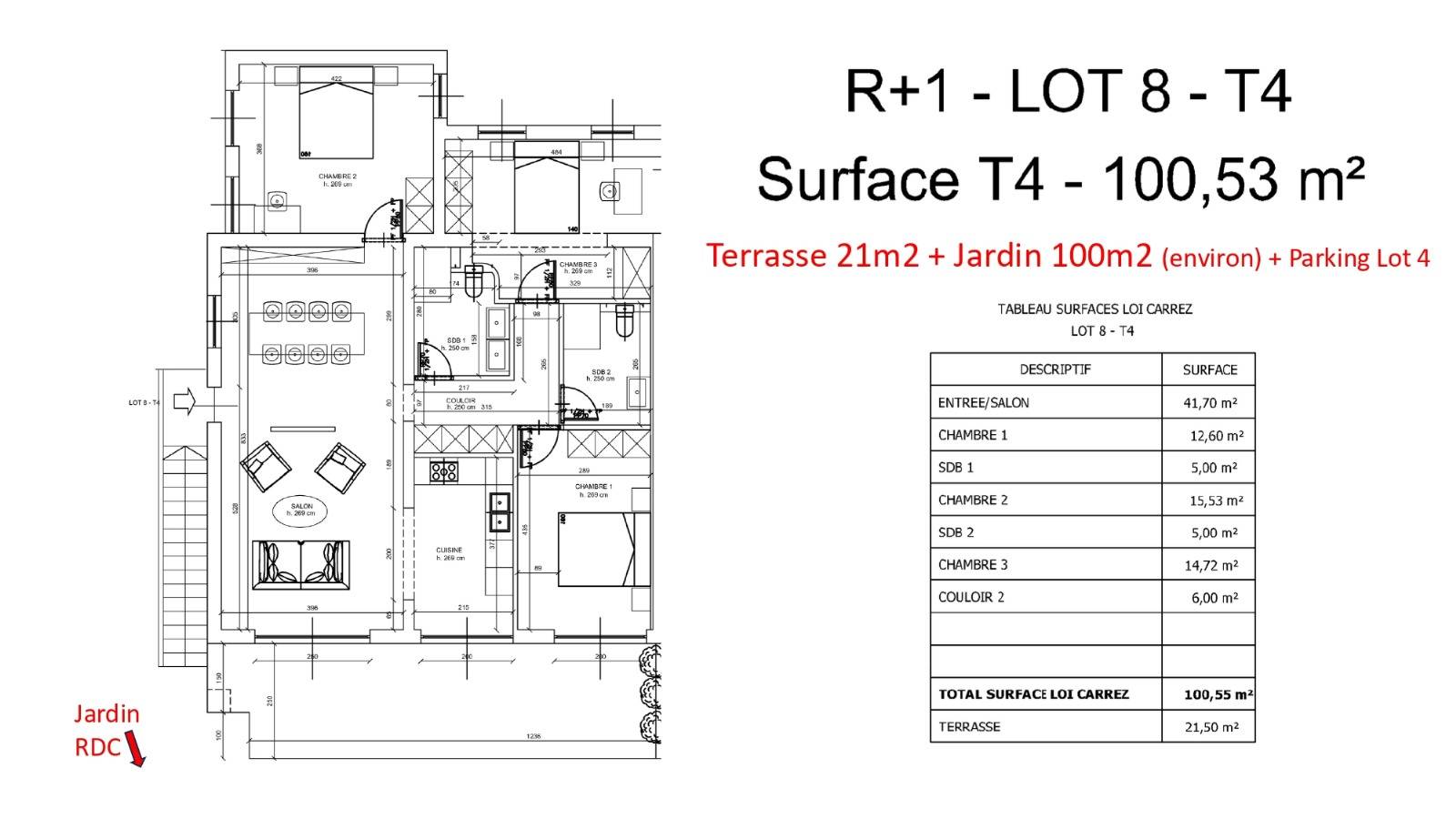 Superbe Appartement Lumineux de 100 m² avec Vue Mer, Terrasse et Prestations Haut de Gamme au Lavandou